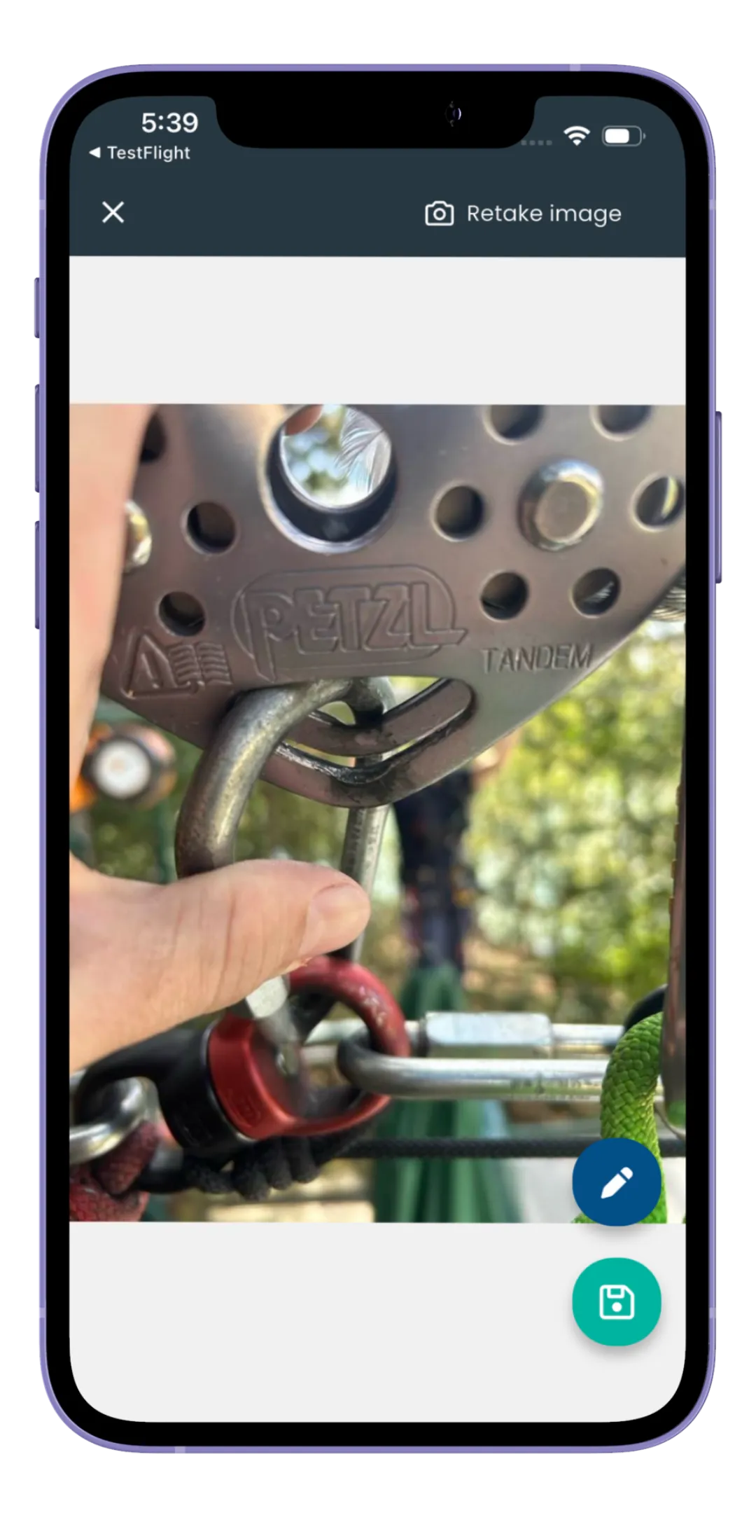 A screen from the Risk Memo app